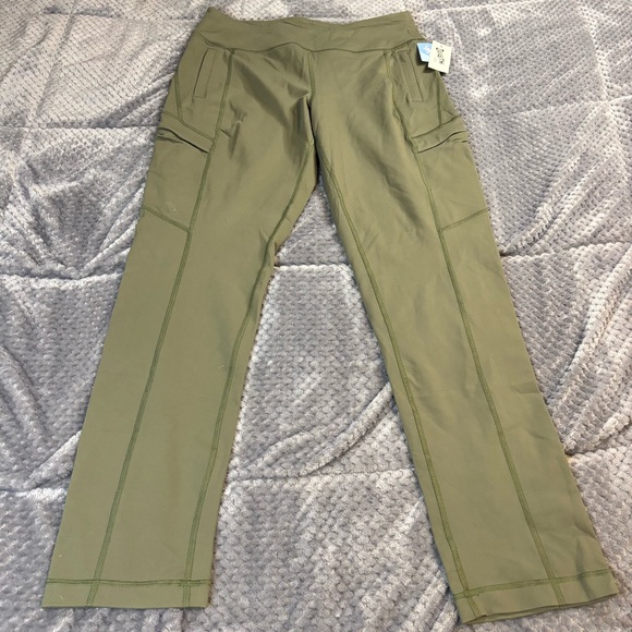 Duluth Trading Co Olive Green Leggings M/31 - Picture 3 of 7